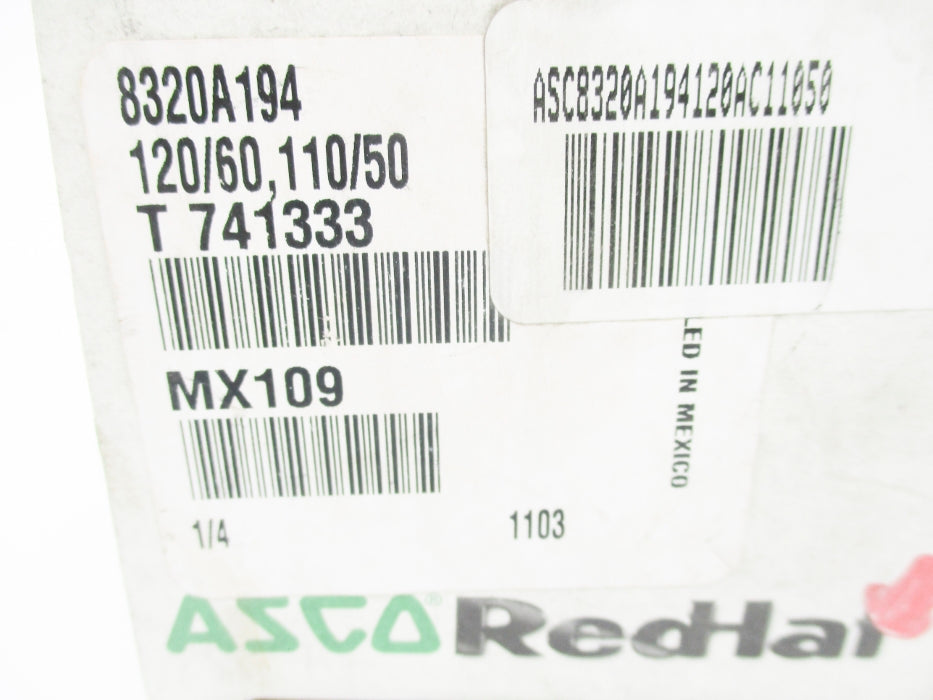 ASCO 8320A194 110/120V 140PSI NSMP