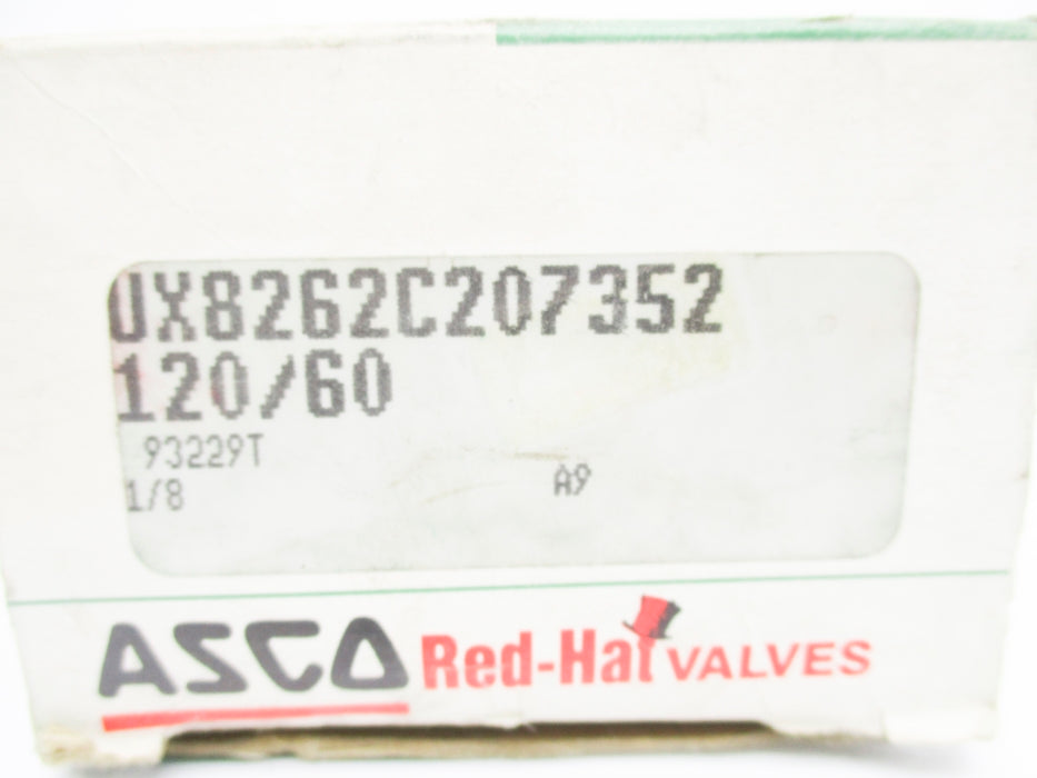ASCO UX8262C207352 110/120V 140-180PSI NSMP