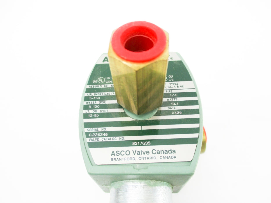 ASCO 8317G35 110/120V 5-150PSI 1/4" NSNP