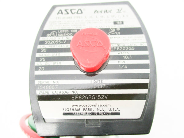 ASCO EF8262G152V 110/120V 20-30PSI NSNP