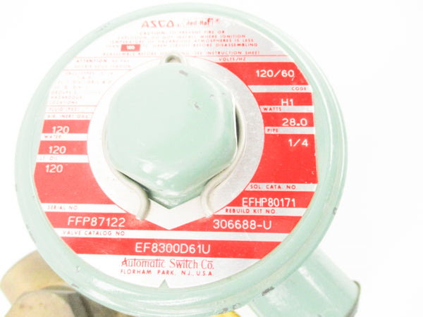 ASCO EF8300D61U 120V 120PSI UNMP