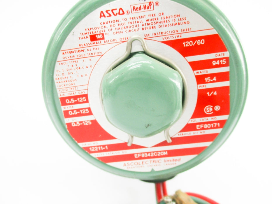 ASCO EF8342C20M 120/60 0.5-125PSI UNMP