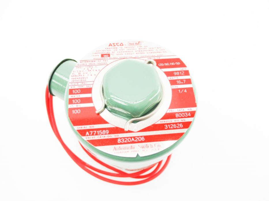ASCO 8320A206 110/120V 100PSI NSMP