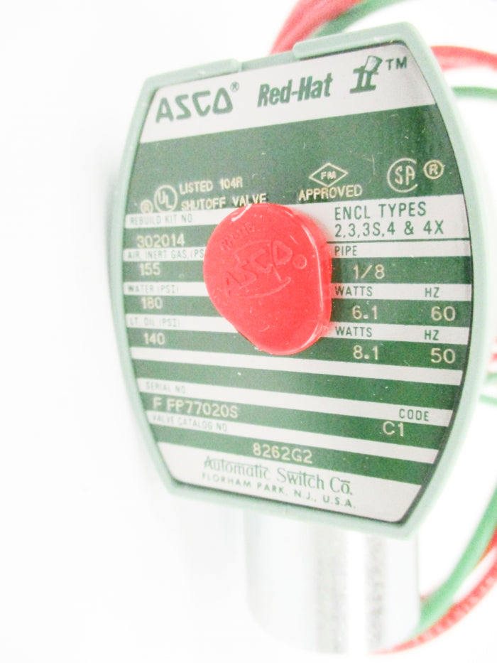 ASCO 8262G2 110/120V 140-180PSI UNMP