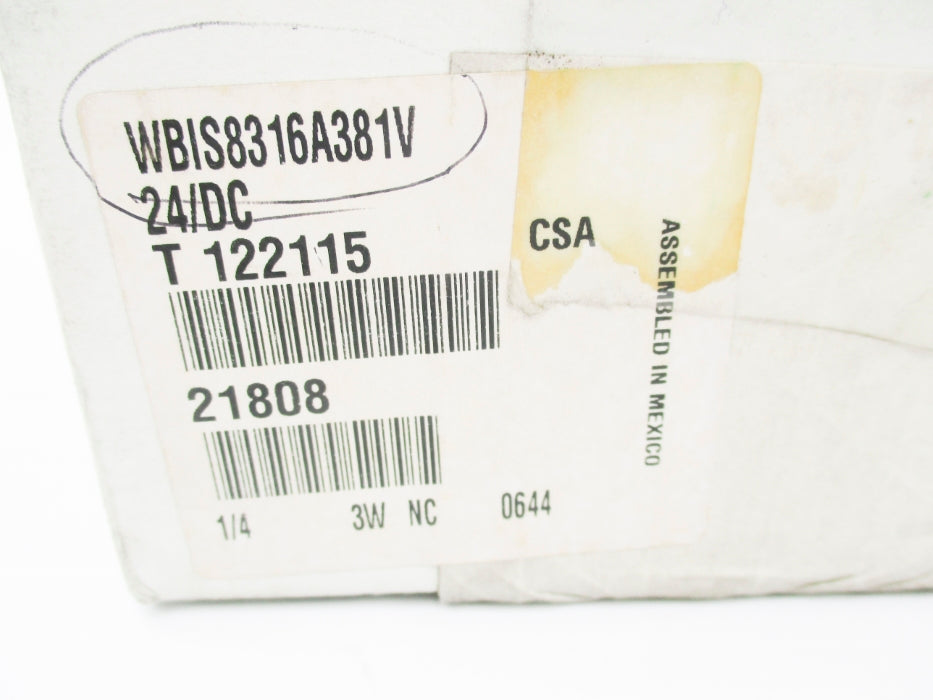 ASCO WBIS8316A381V 24VDC 15-150PSI NSMP