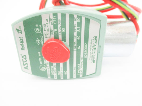 ASCO 8263G002 22/24V 150-160PSI 3/8" NSMP