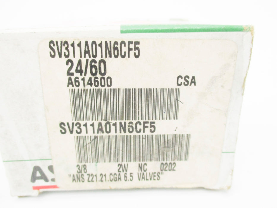 ASCO SV311A01N6CF5 22/24V 15PSI 3/8" NSMP