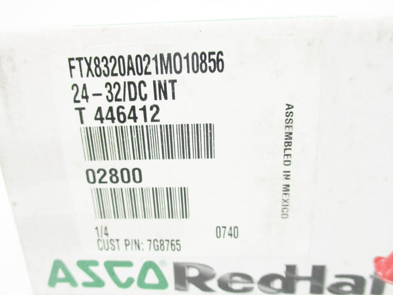 ASCO FTX8320A021M010856 24-32DC 150PSI NSMP