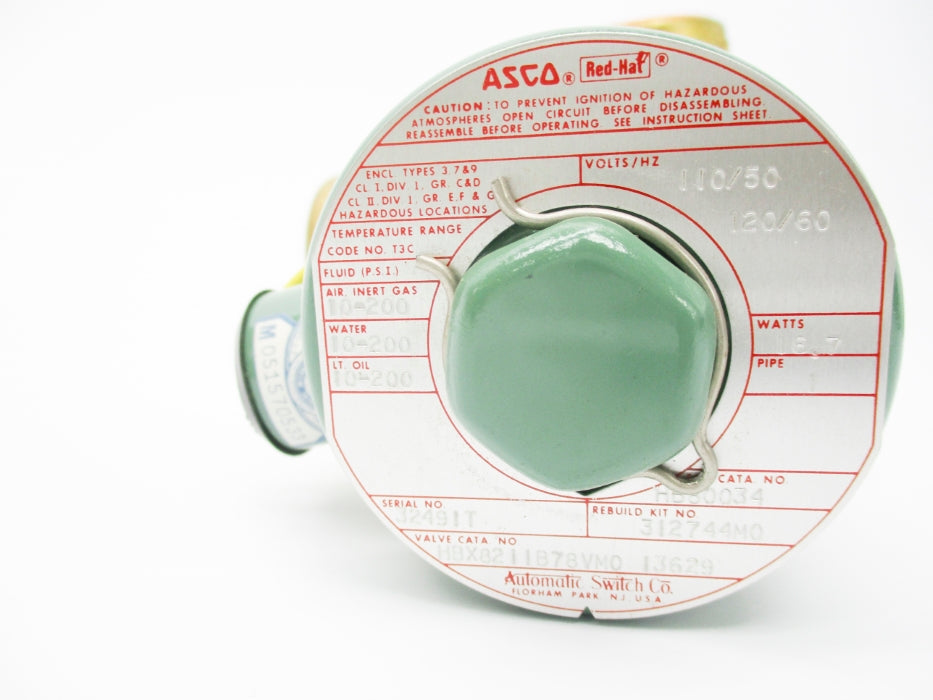 ASCO HBX8211B78VM0 110/120V 10-200PSI NSMP