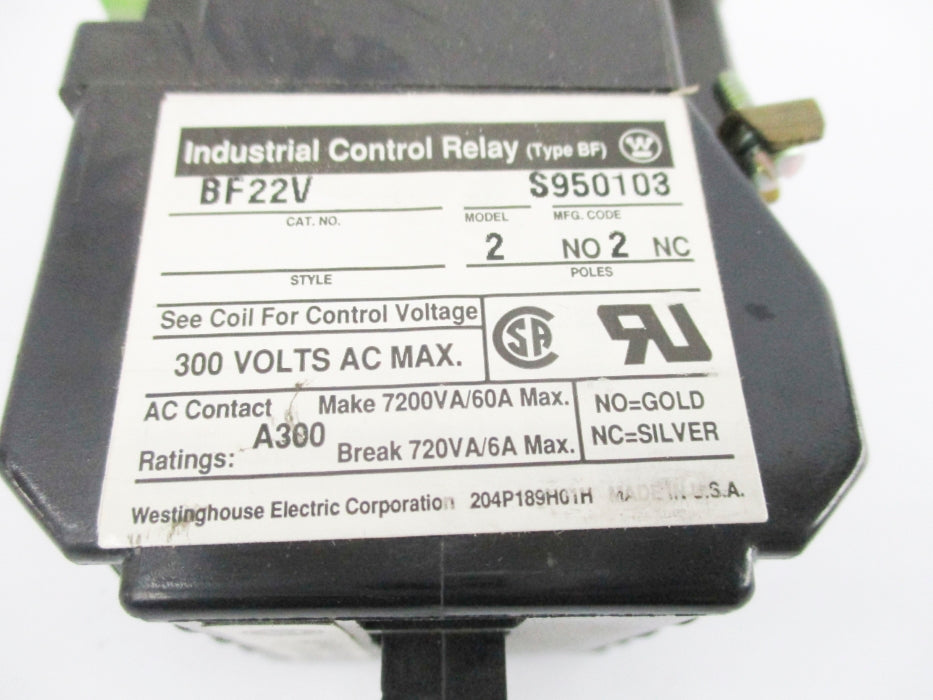 WESTINGHOUSE BF22V 110V 60A NSNP