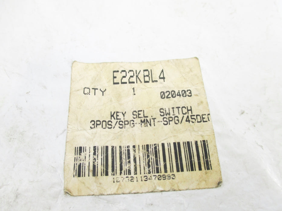 CUTLER HAMMER E22KBL4 NSMP