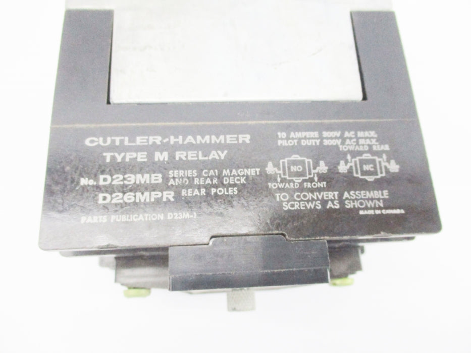 CUTLER HAMMER D23MB D26MPR 300VAC 10A UNMP
