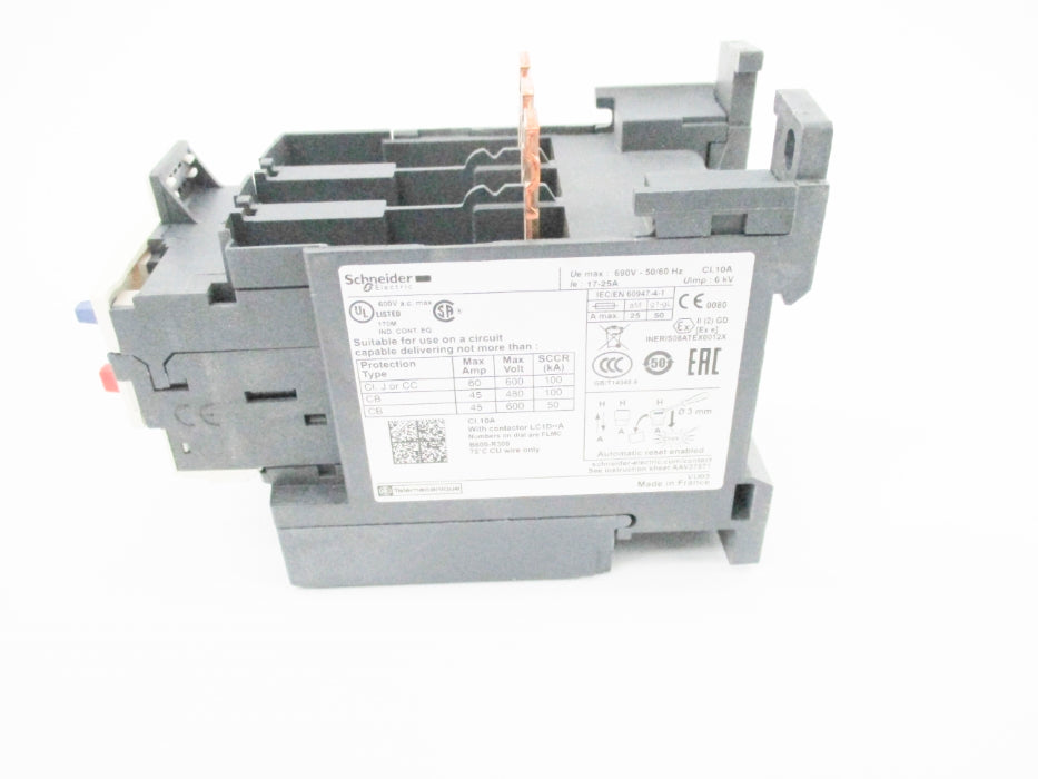 SCHNEIDER ELECTRIC LRD325 17-25A 690V UNMP