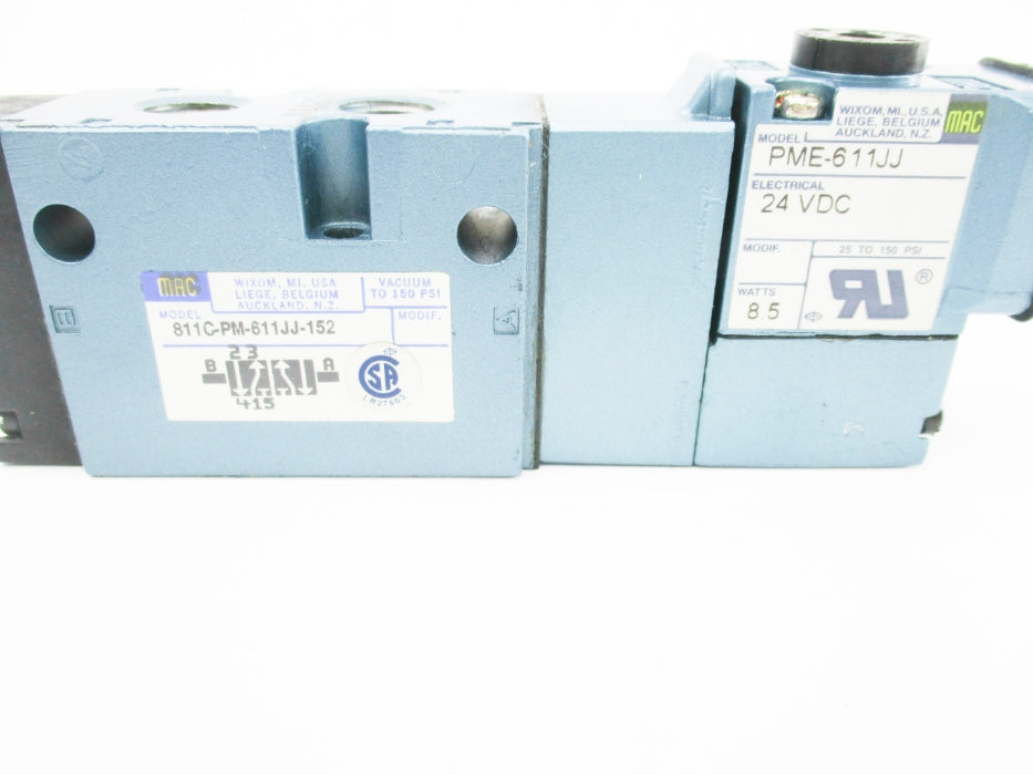 MAC 811C-PM-611JJ-152 24VDC 25-150PSI  UNMP