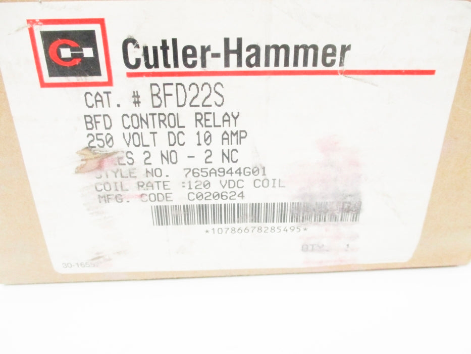 CUTLER HAMMER BFD22S 120VDC 10A NSMP