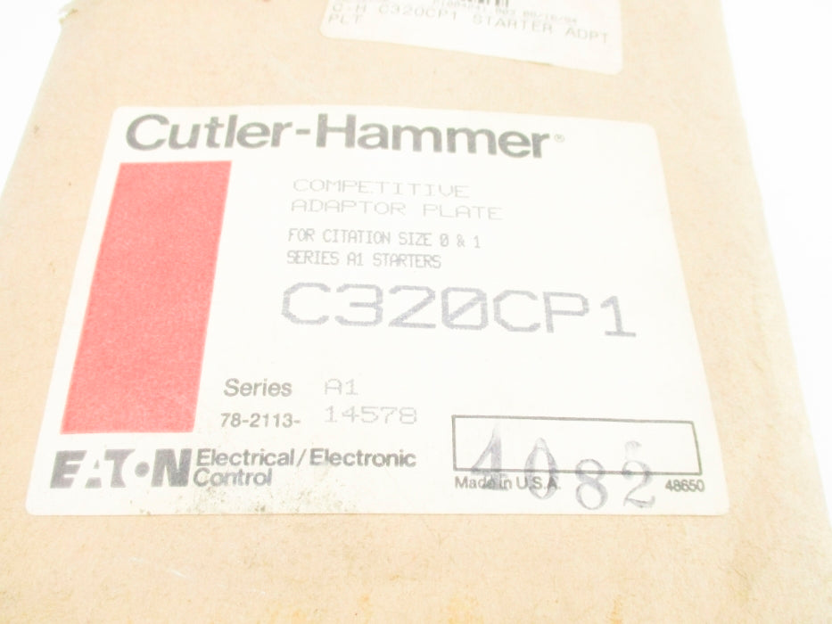 CUTLER HAMMER C320CP1 SER. A1 NSMP