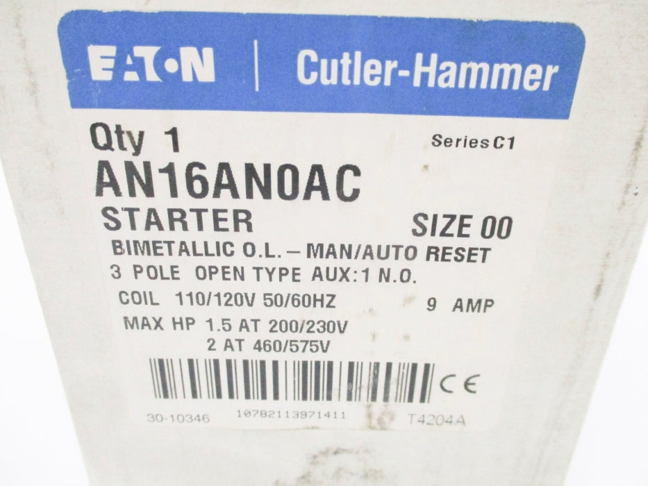 CUTLER HAMMER AN16AN0AC SER. C1 NSMP