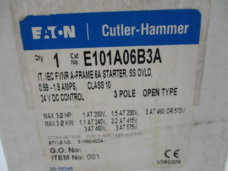 CUTLER HAMMER E101A06B3A NSFS
