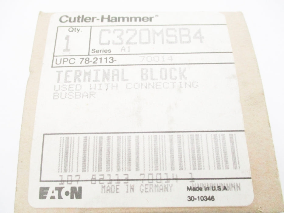 CUTLER HAMMER C320MSB4 SER. A1 NSMP