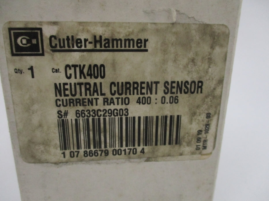CUTLER HAMMER CTK400 6633C29G03 NSFS