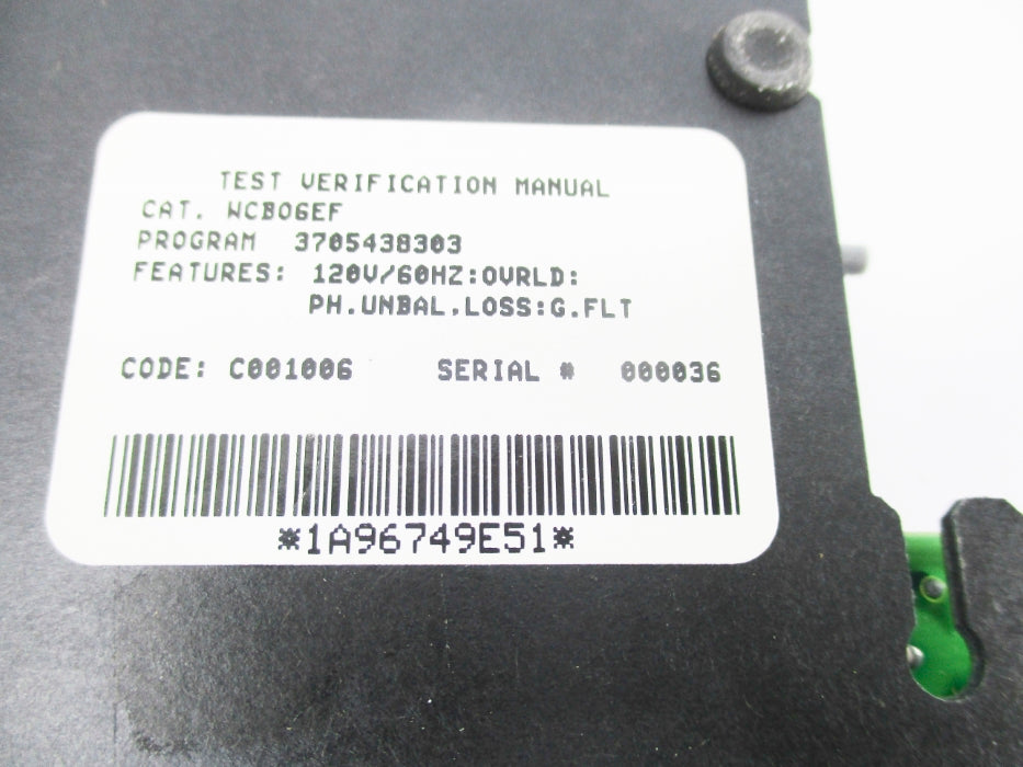 CUTLER HAMMER WCBO6EF NSNP