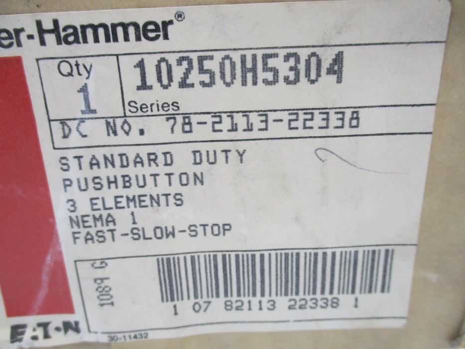 CUTLER HAMMER 10250H5304 NSMP