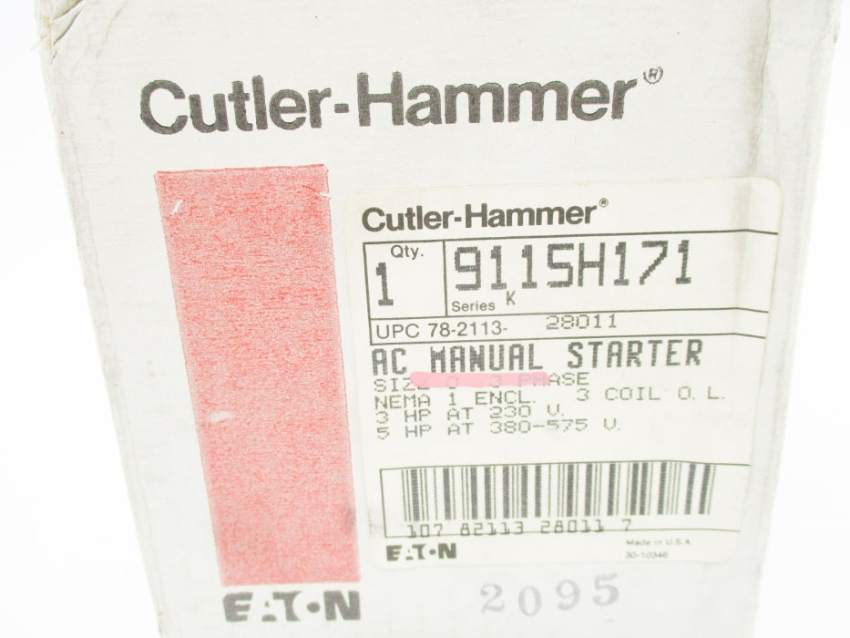 CUTLER HAMMER 9115H171 SER. K NSMP