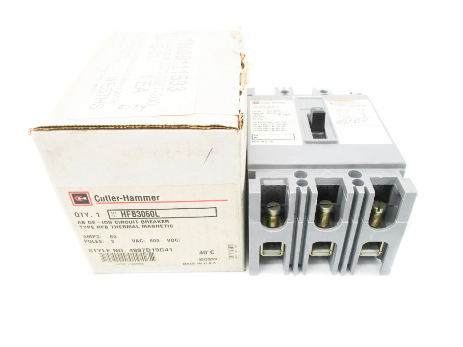 CUTLER HAMMER HFB3060L 4997D19G41 600VAC/DC 60A NSMP
