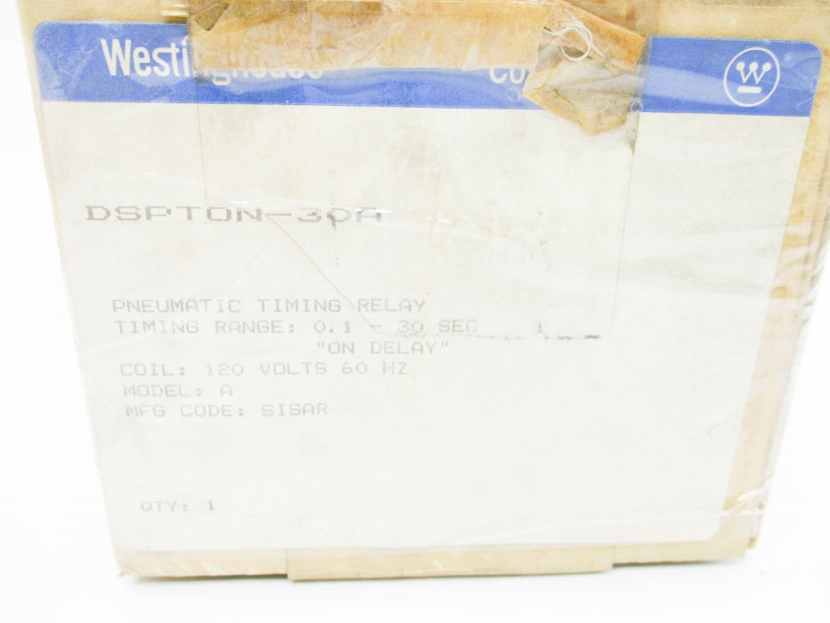 WESTINGHOUSE DSPTON-30A 110-120V 0.1-30SEC NSMP