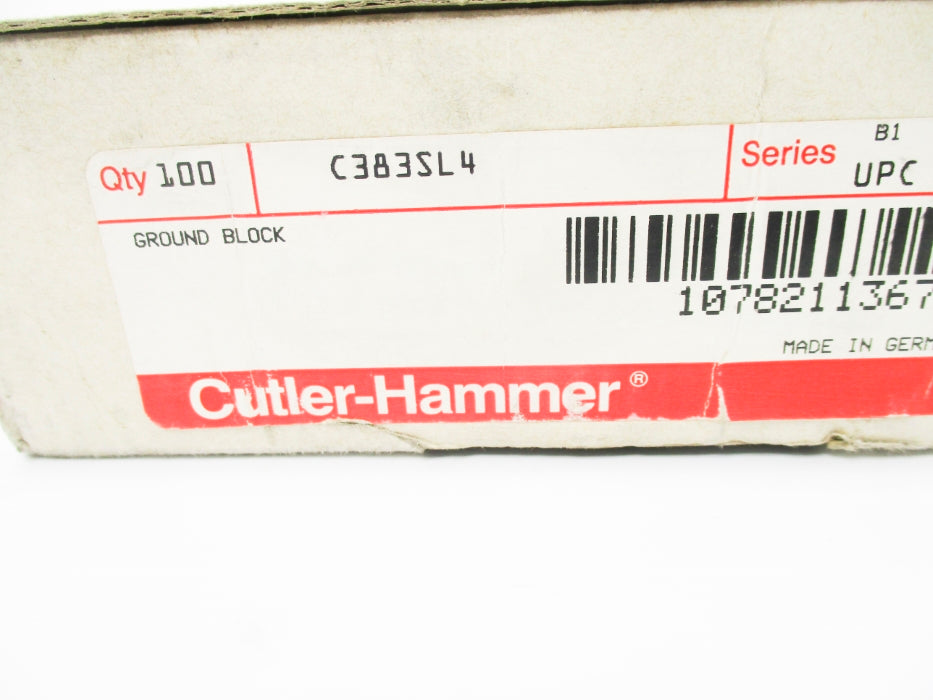 CUTLER HAMMER C383SL4 SER. B1 (PKG OF 100) NSMP