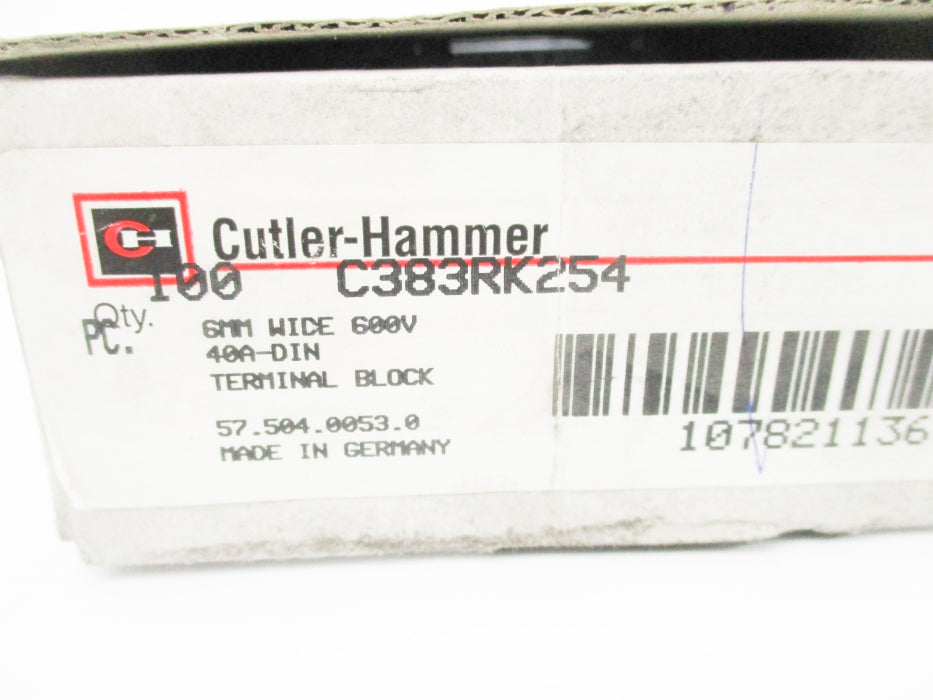 CUTLER HAMMER C383RK254 (PKG OF 100) NSMP