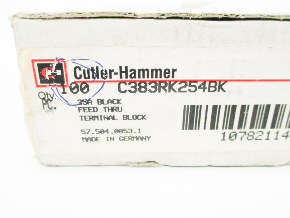 CUTLER HAMMER C383RK254BK (PKG OF 100) NSMP