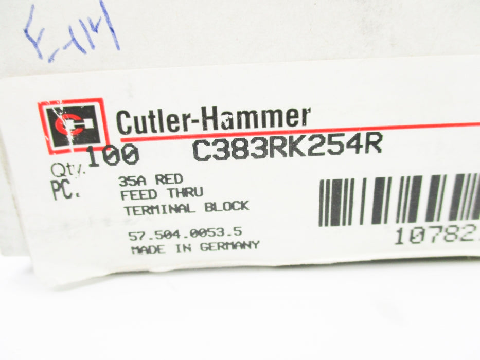 CUTLER HAMMER C383RK254R (PKG OF 100) NSMP