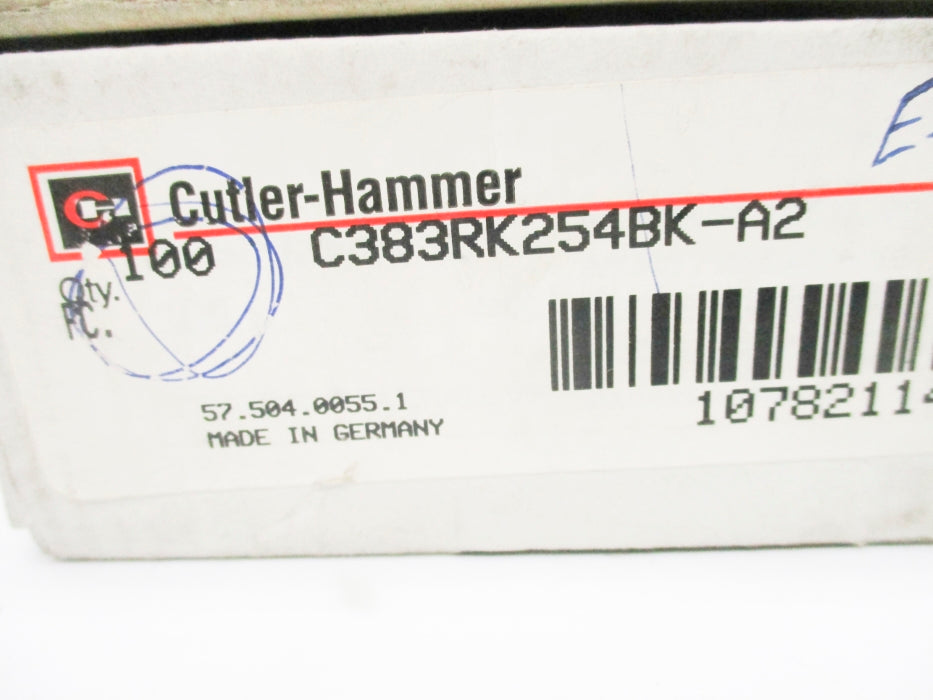 CUTLER HAMMER C383RK254BK-A2 (PKG OF 100) NSMP