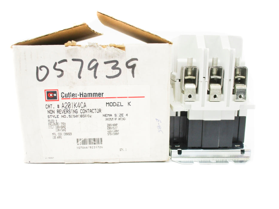 CUTLER HAMMER A201K4CA 5250C85G02 110/120V NSMP