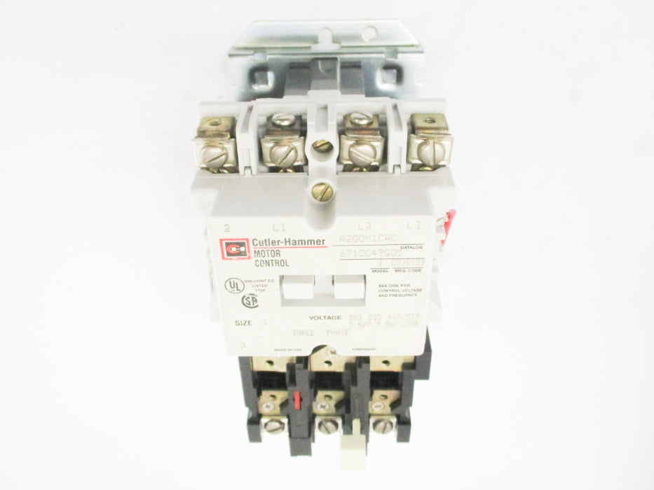 CUTLER HAMMER A200M1CAC 6710C49G05 NSMP