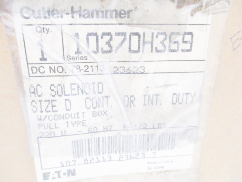 CUTLER HAMMER 10370H369 NSMP