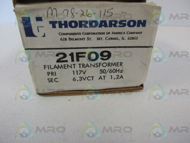 THORDARSON 21F09 FILAMENT TRANSFORMERS *NEW IN BOX*