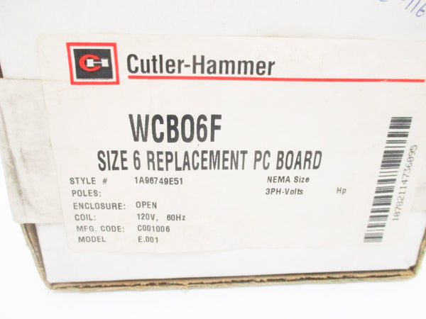 CUTLER HAMMER WCBO6F 1A96749E51 NSFS