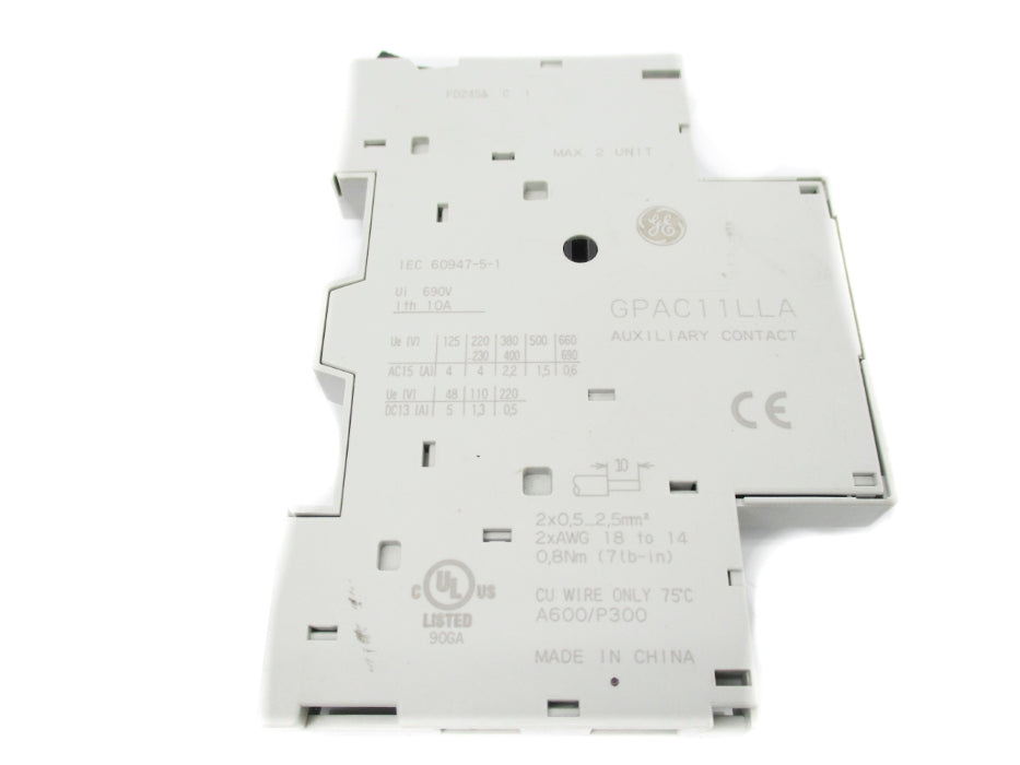GENERAL ELECTRIC GPAC11LLA NSNP
