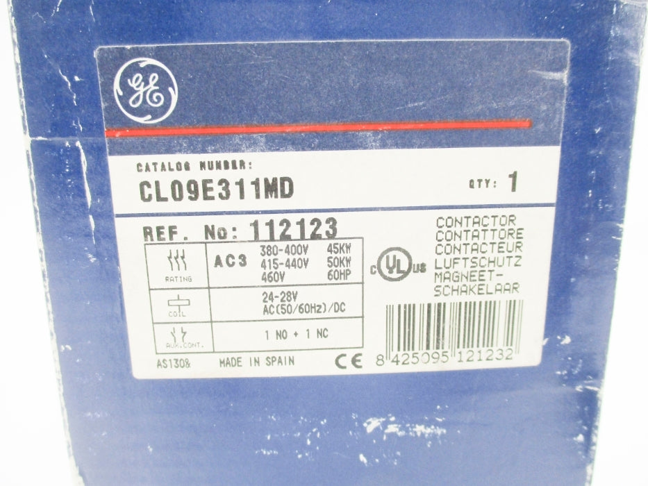 GENERAL ELECTRIC CL09E311MD 24/28VAC/DC NSMP
