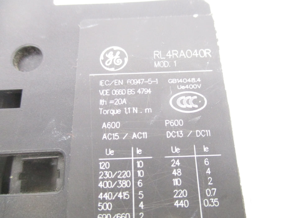 GENERAL ELECTRIC RL4RA040R 110-120V NSNP
