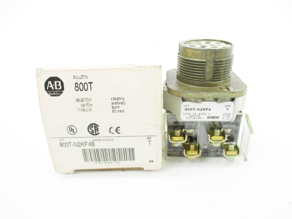 ALLEN BRADLEY 800T-N2KF4B SER. T (AS PICTURED) (WH) NSMP