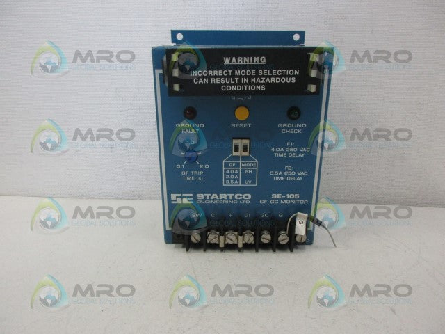 STARTCO SE-105 GROUND FAULT MONITOR *USED*