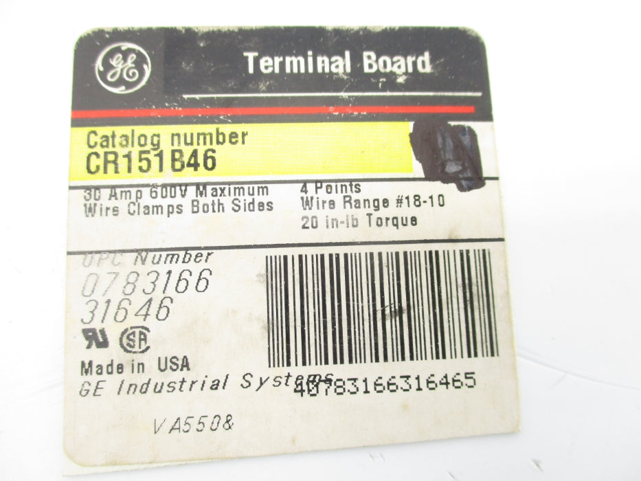 GENERAL ELECTRIC CR151B46 NSNP
