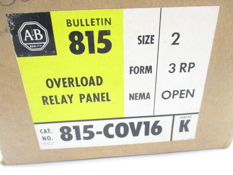 ALLRN BRADLEY 815-COV16 SER. K (BR/YL) NSFS