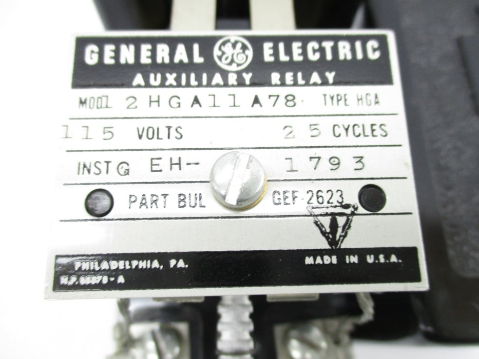 GENERAL ELECTRIC 12HGA11A78 115V UNMP
