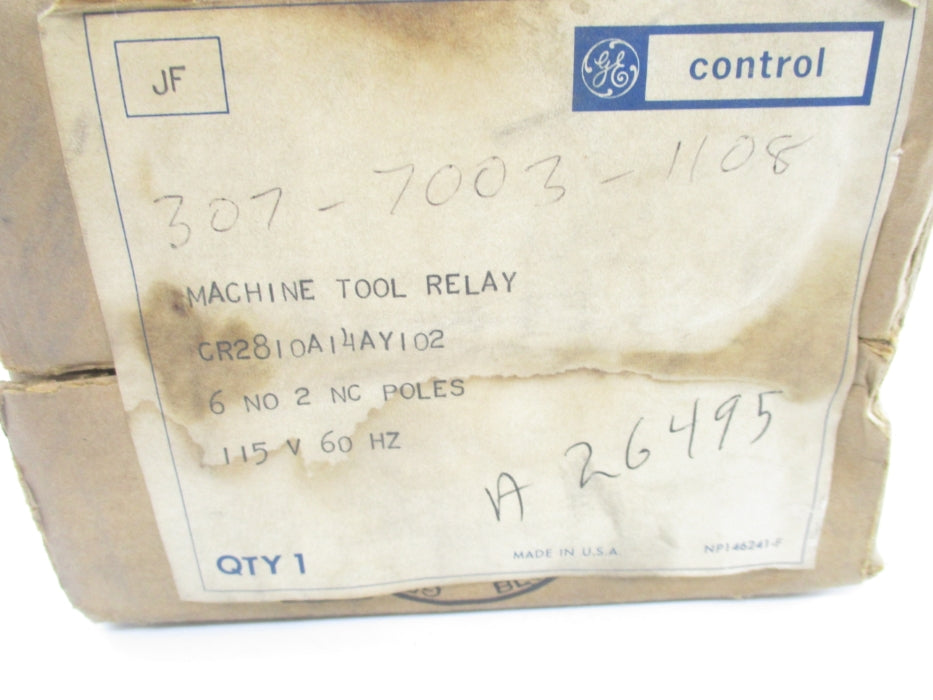 GENERAL ELECTRIC CR2810A14AY102 115V NSMP