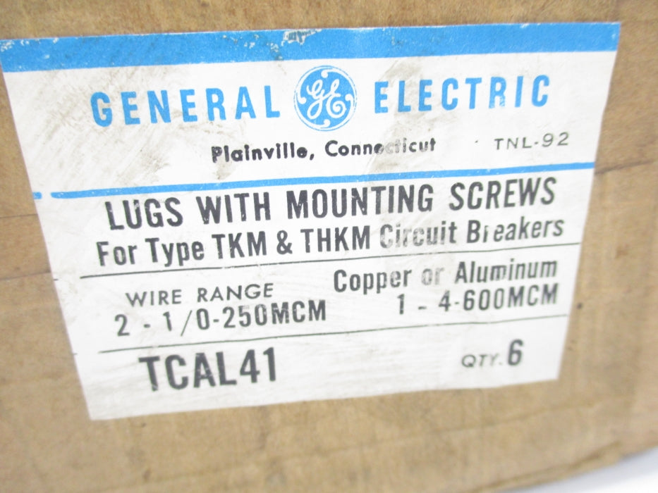 GENERAL ELECTRIC TCAL41 (PKG OF 6) NSFS