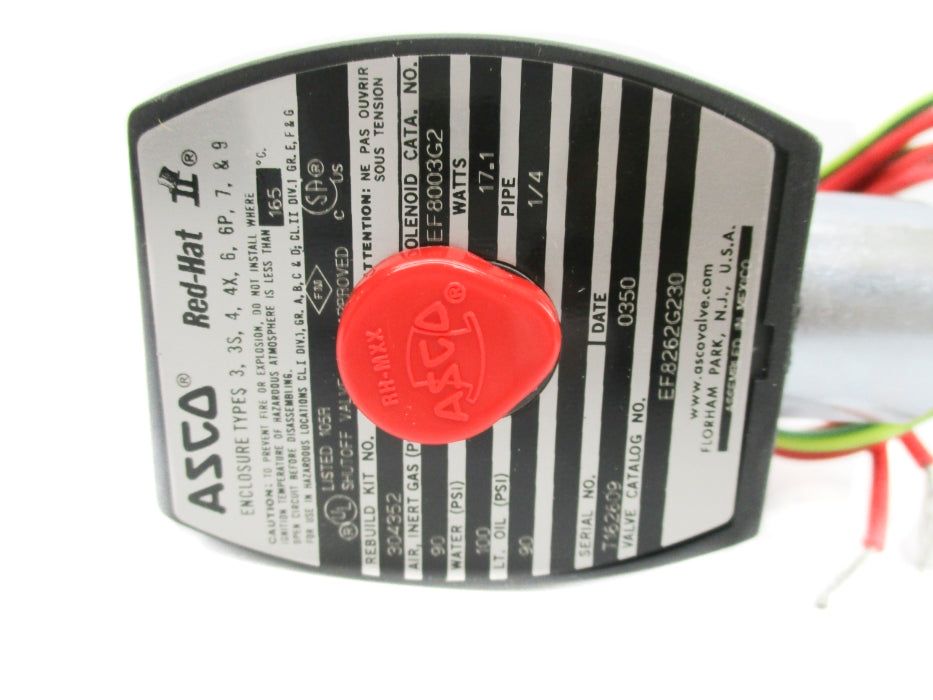 ASCO EF8262G230 110/120V 90/100PSI NSMP